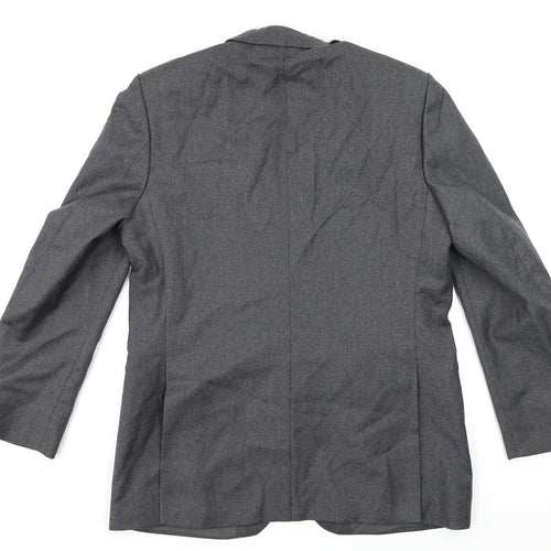 Burton Mens Grey  Rayon Jacket Blazer Size 34