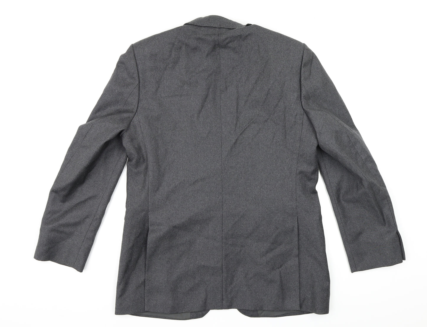 Burton Mens Grey  Rayon Jacket Blazer Size 34