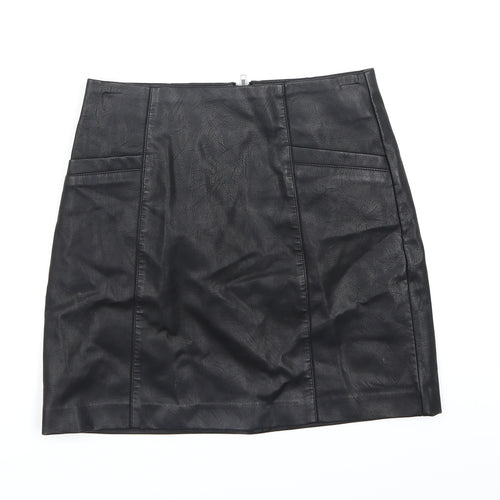 New Look Womens Black   A-Line Skirt Size 8