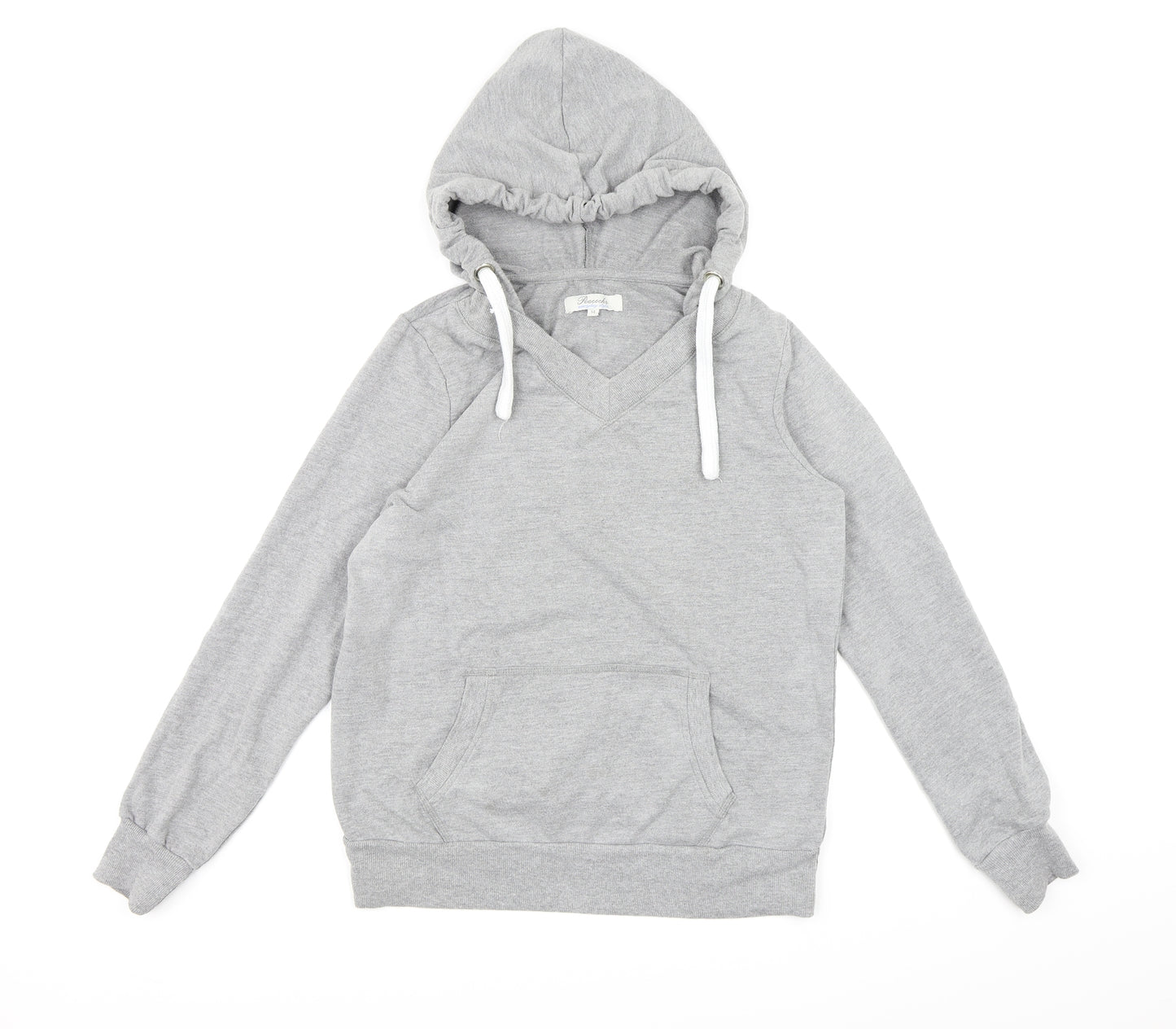 Peacocks Womens Grey  Jersey Pullover Hoodie Size 14