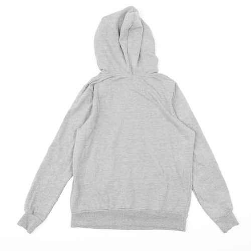 Peacocks Womens Grey  Jersey Pullover Hoodie Size 14