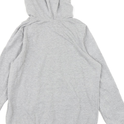 Peacocks Womens Grey  Jersey Pullover Hoodie Size 14