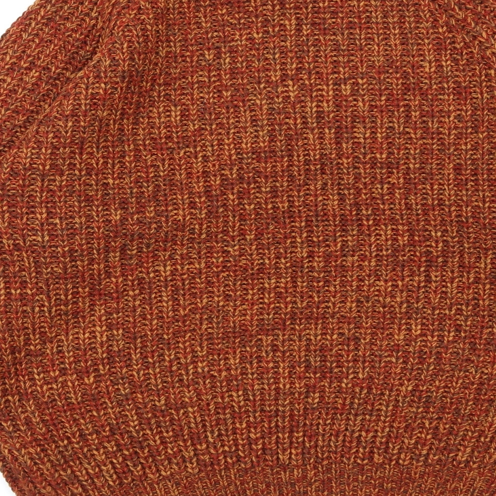 PG Field Mens Orange  Knit Pullover Jumper Size S
