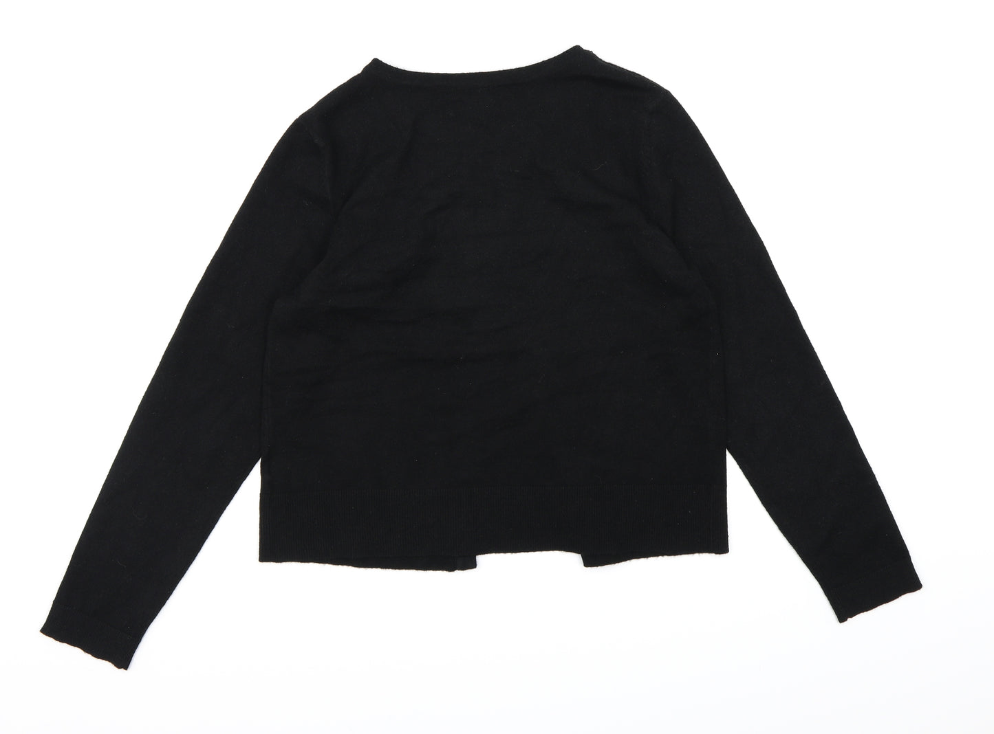 David Emmanuel Womens Black  Knit Cardigan Jumper Size S