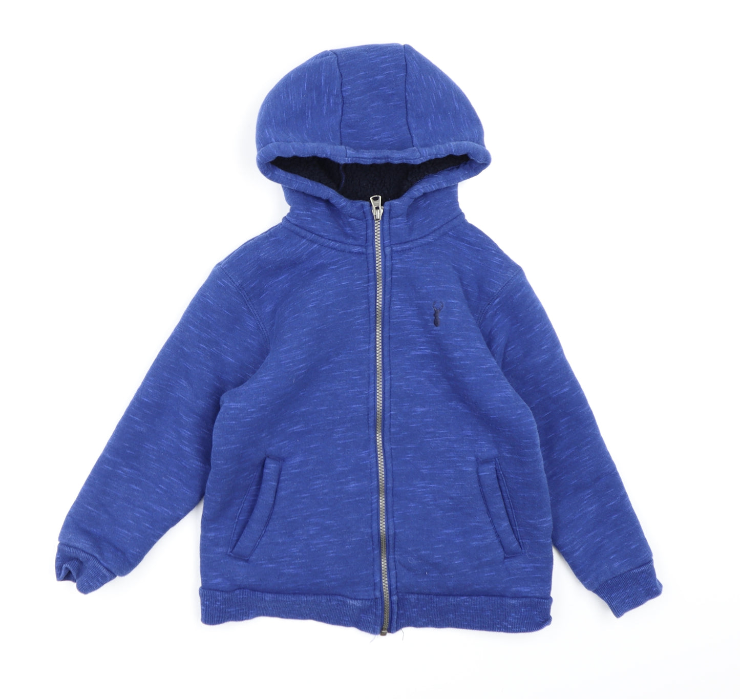 NEXT Boys Blue  Jersey Full Zip Hoodie Size 7 Years