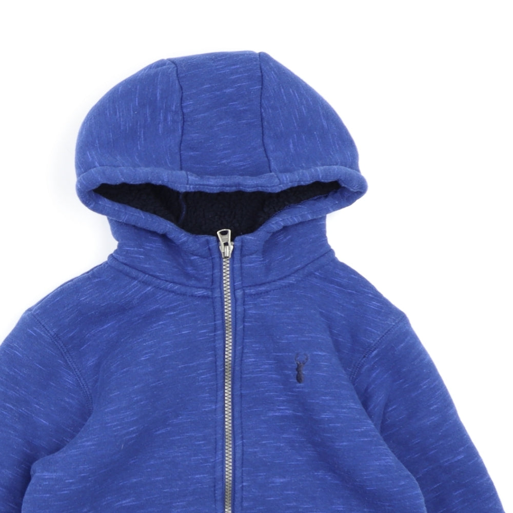 NEXT Boys Blue  Jersey Full Zip Hoodie Size 7 Years