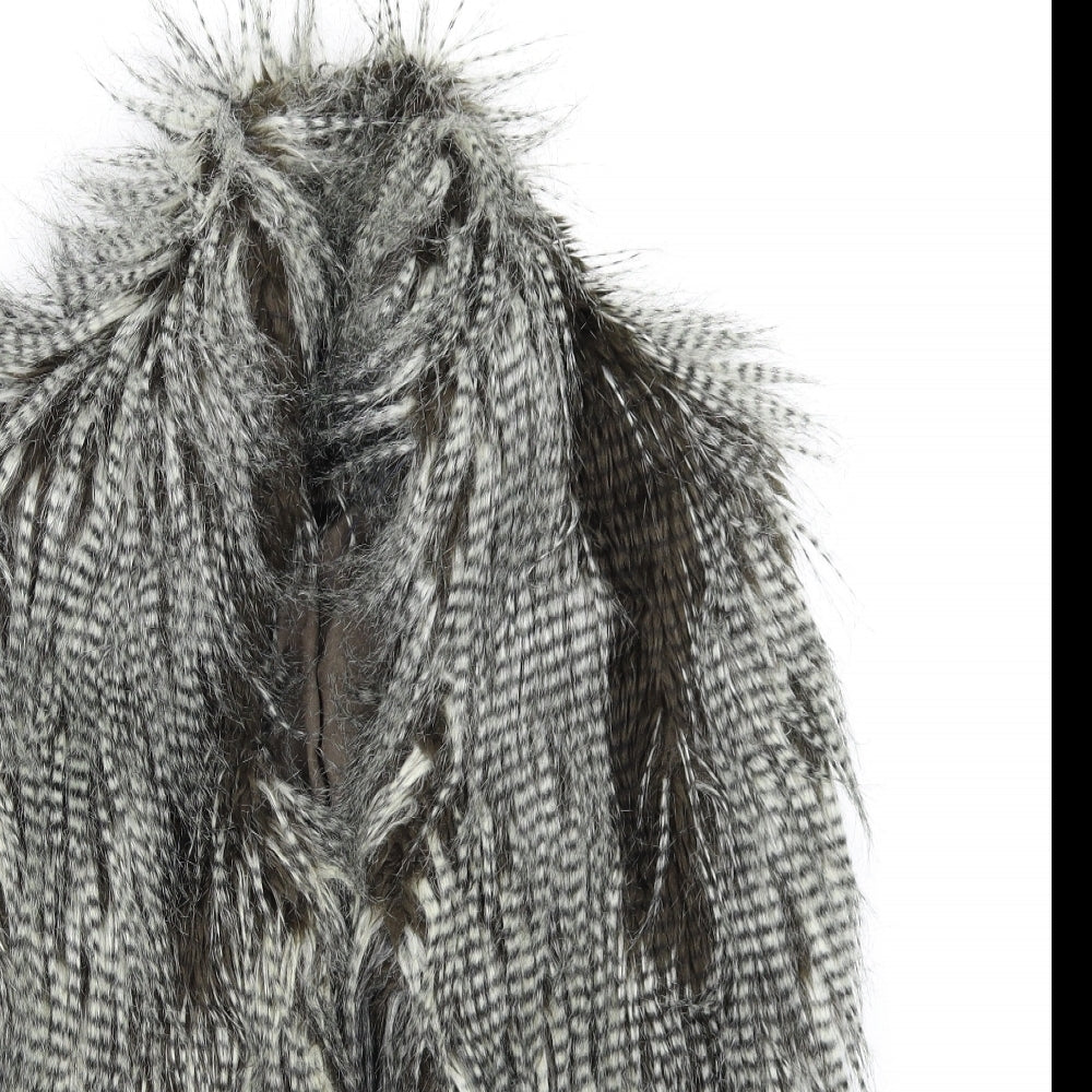 Glamorous Womens Grey   Gilet Coatigan Size 10