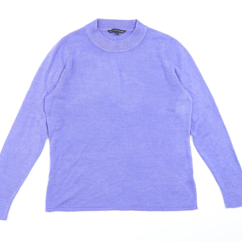 Bonmarché Womens Purple  Knit Pullover Jumper Size 14
