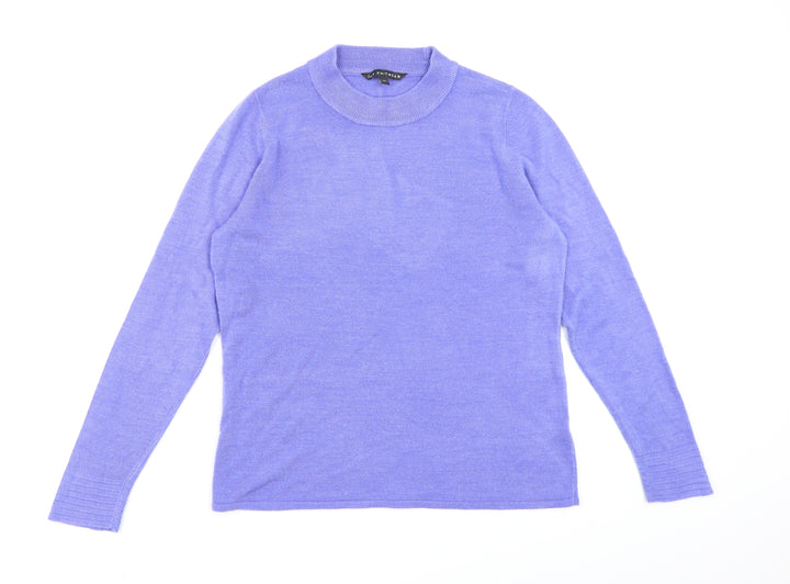 Bonmarché Womens Purple  Knit Pullover Jumper Size 14