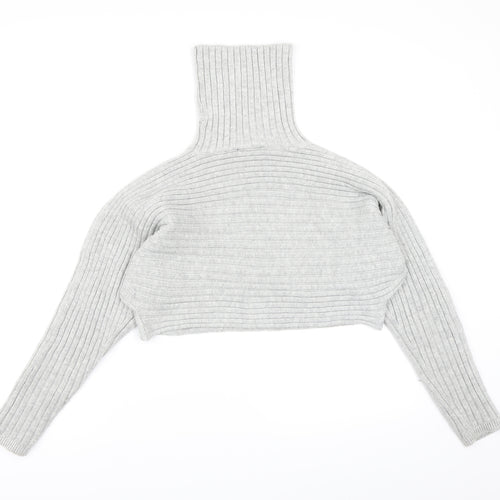 New Look Womens Grey  Knit Pullover Jumper Size S