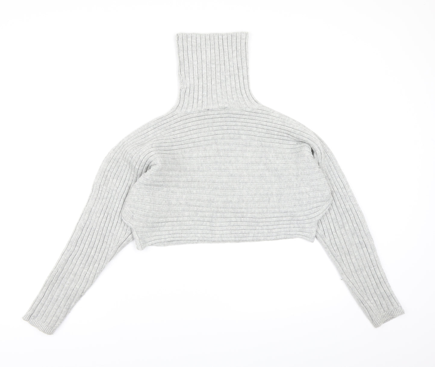 New Look Womens Grey  Knit Pullover Jumper Size S