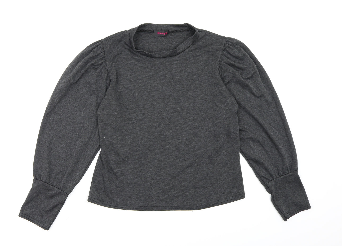 kaaya Womens Grey   Pullover Sweatshirt Size M