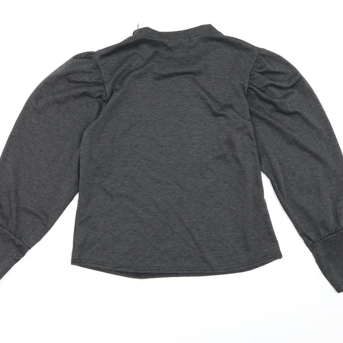 kaaya Womens Grey   Pullover Sweatshirt Size M