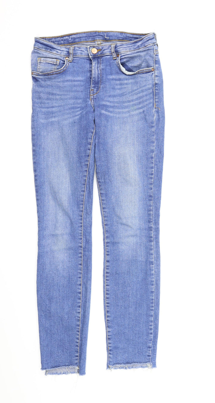 Ginatricot Womens Black Denim Skinny Jeans Size 12 L28 in