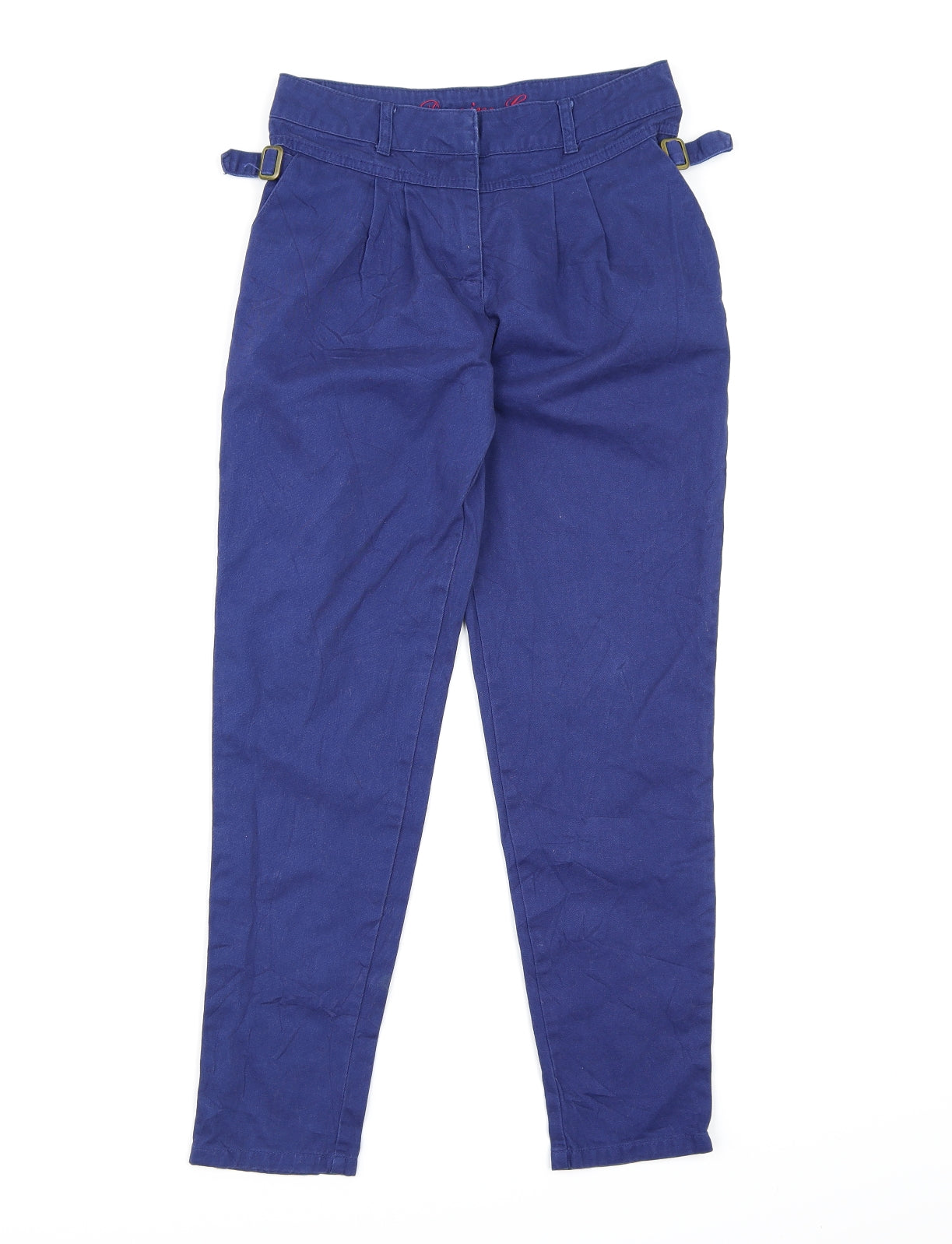 Denim & Co. Girls Blue  Canvas Chino Trousers Size 9-10 Years