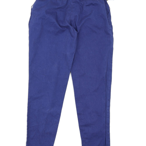 Denim & Co. Girls Blue  Canvas Chino Trousers Size 9-10 Years