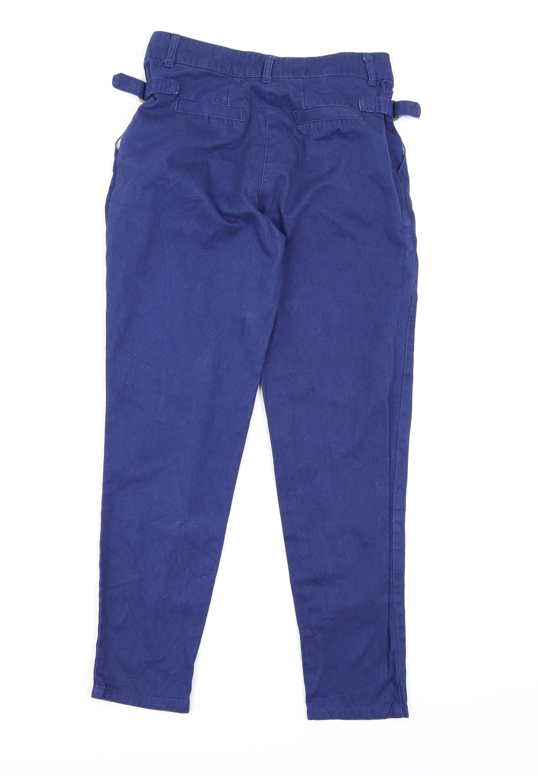 Denim & Co. Girls Blue  Canvas Chino Trousers Size 9-10 Years