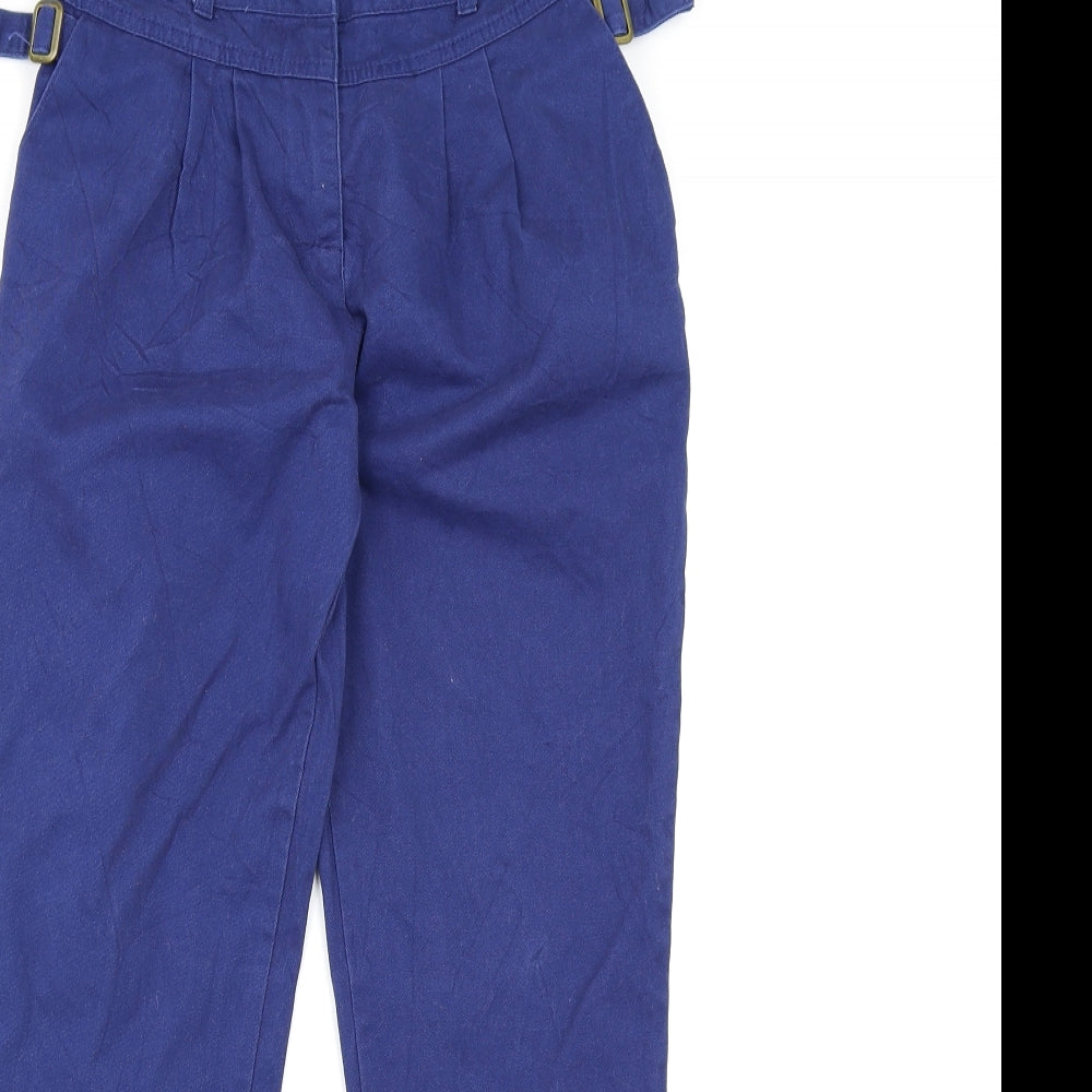 Denim & Co. Girls Blue  Canvas Chino Trousers Size 9-10 Years