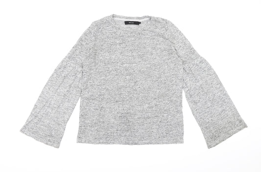 Front view of Vero Moda women’s grey knit jumper, size M