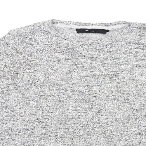 VERO MODA Womens Grey  Knit Pullover Jumper Size M