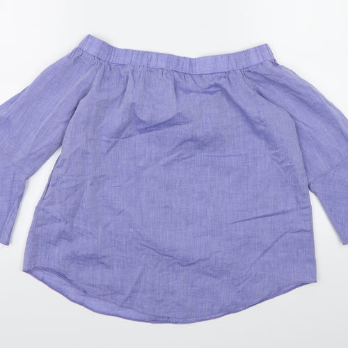 Miss Selfridge Womens Blue   Basic Blouse Size 8