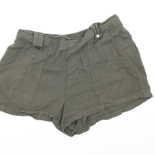 New Look Womens Green   Hot Pants Shorts Size 12