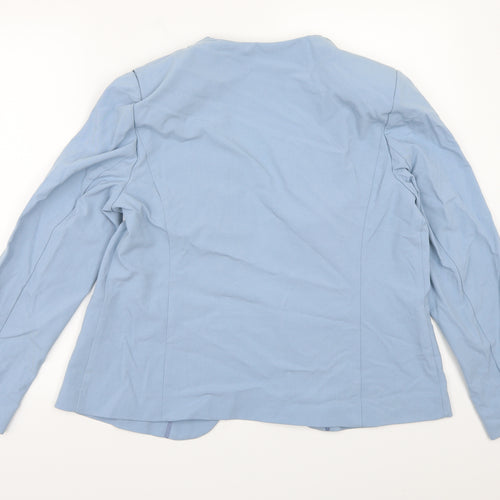 Marks and Spencer Womens Blue  Rayon Jacket Blazer Size 16