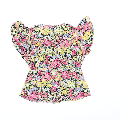 Warehouse Womens Multicoloured Floral  Basic Blouse Size 8