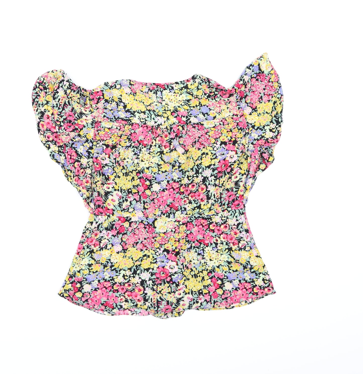 Warehouse Womens Multicoloured Floral  Basic Blouse Size 8