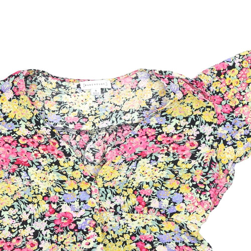 Warehouse Womens Multicoloured Floral  Basic Blouse Size 8