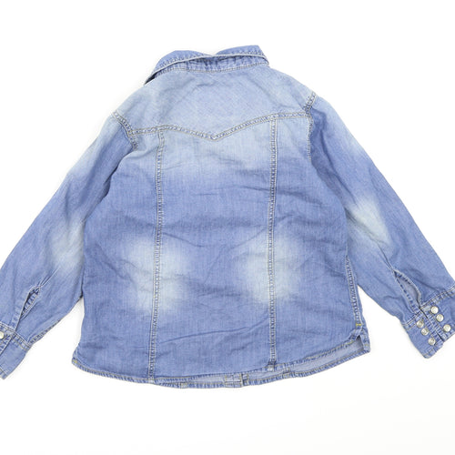 NEXT Boys Blue  Denim Basic Button-Up Size 4 Years