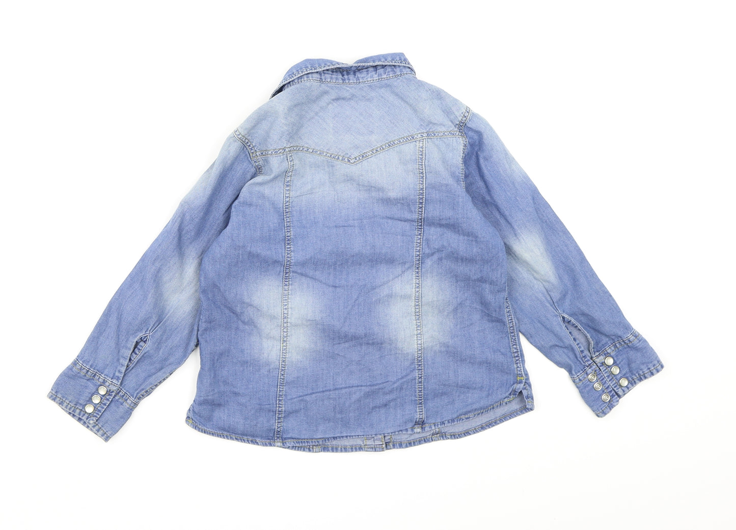 NEXT Boys Blue  Denim Basic Button-Up Size 4 Years