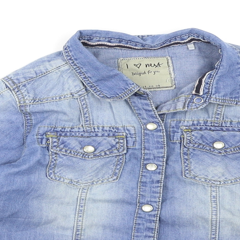 NEXT Boys Blue  Denim Basic Button-Up Size 4 Years