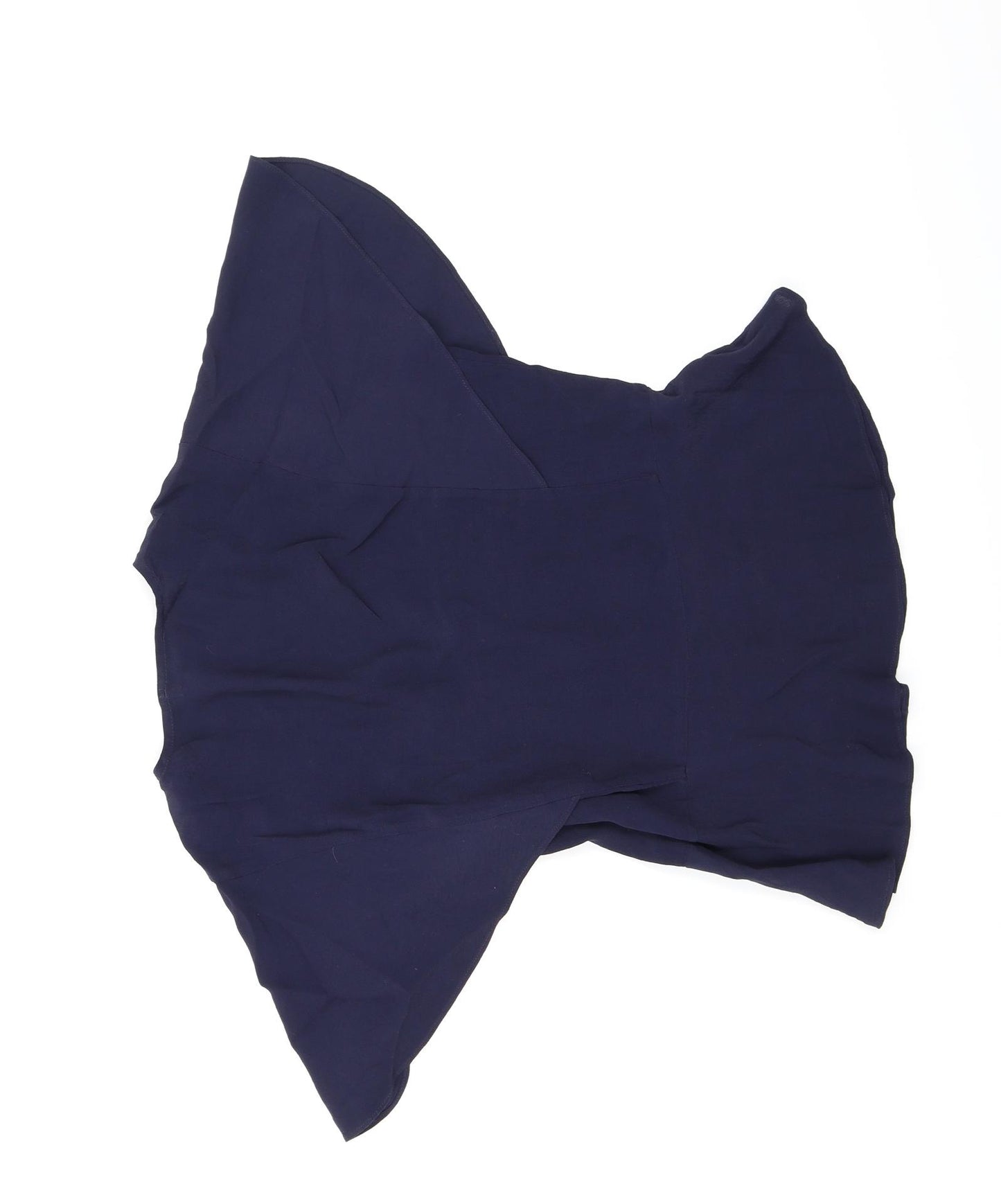 Warehouse Womens Blue  Chiffon Basic Blouse Size 10