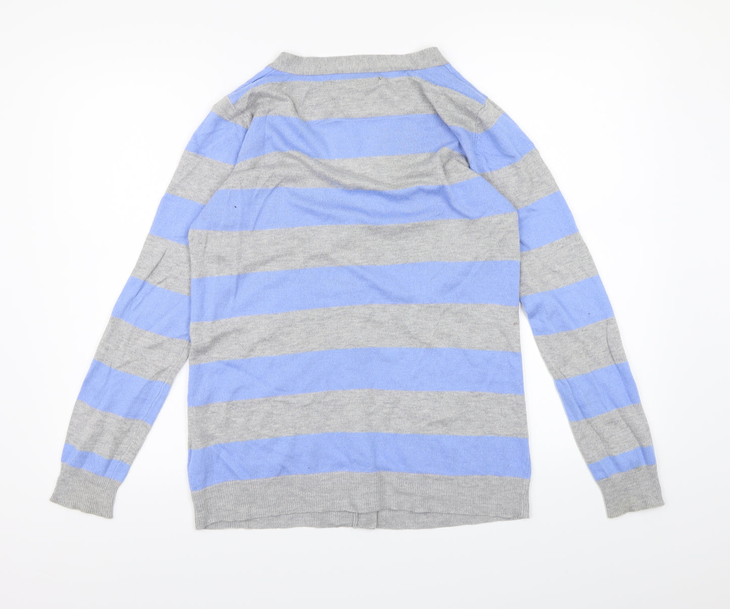 Papaya Womens Black Striped Knit Cardigan Jumper Size 14
