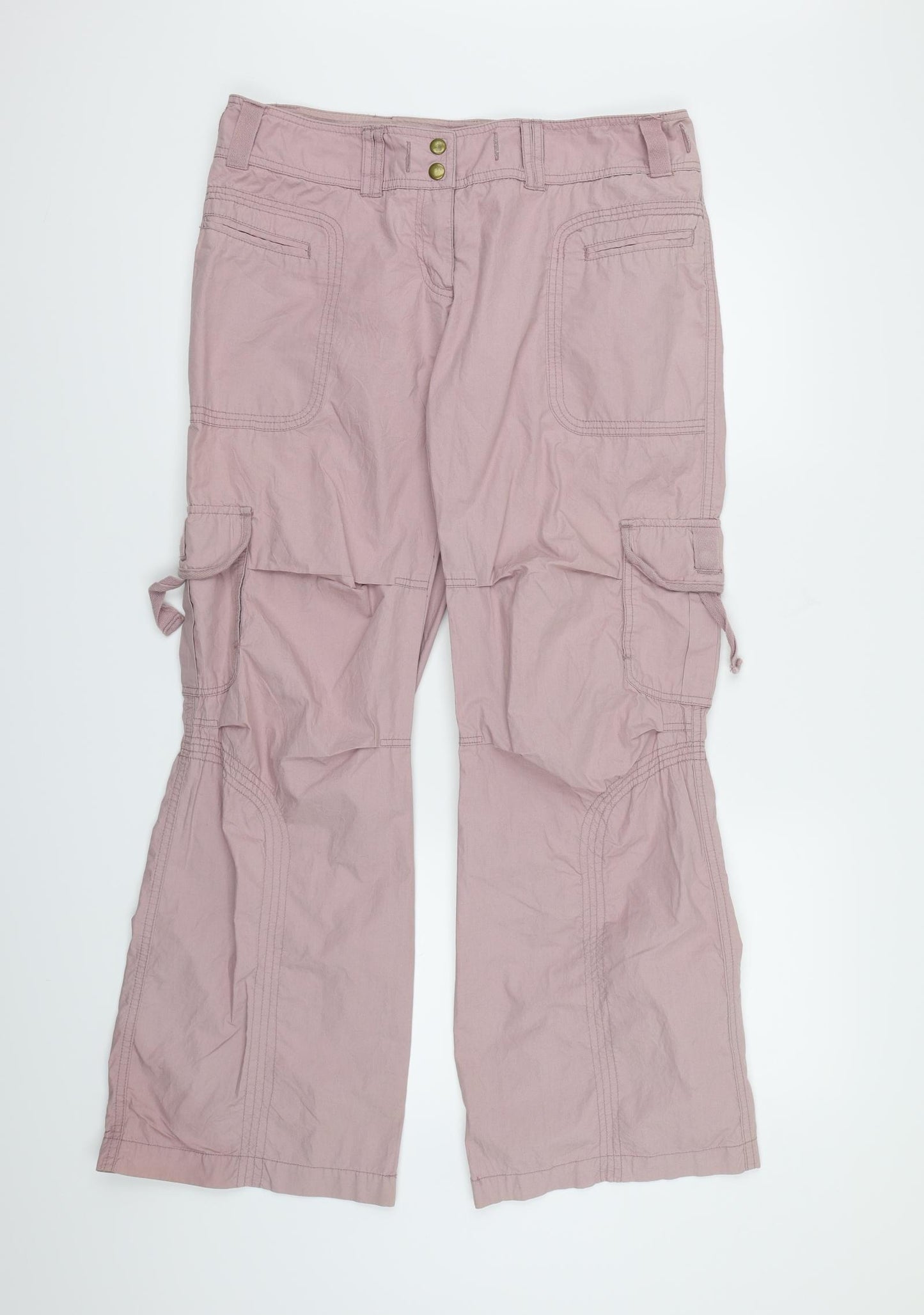 Therapy Womens Purple   Cargo Trousers Size 14 L30 in
