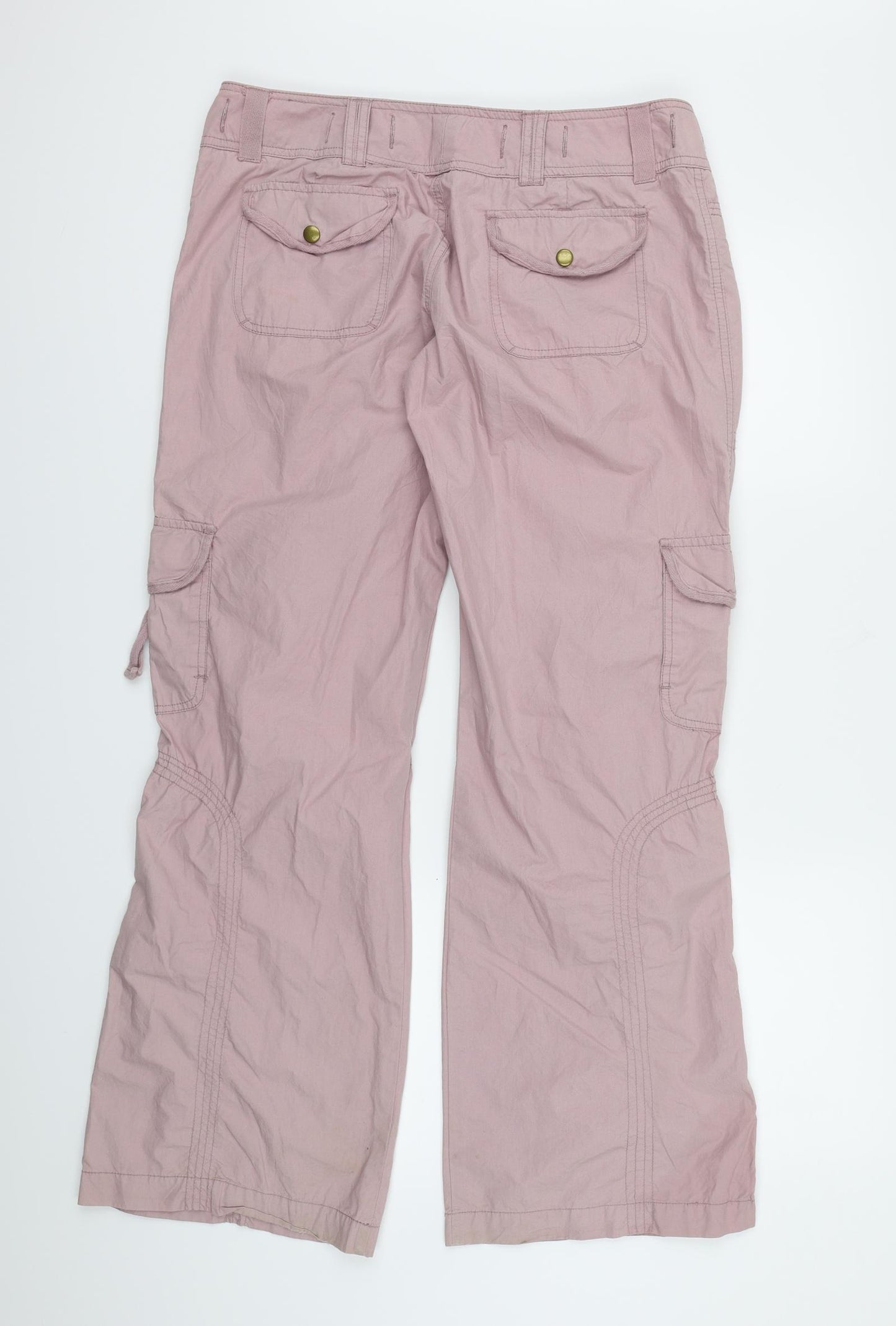 Therapy Womens Purple   Cargo Trousers Size 14 L30 in