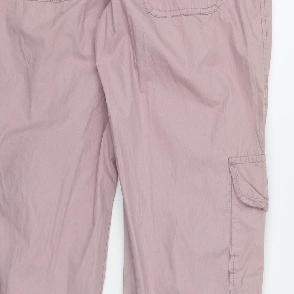 Therapy Womens Purple   Cargo Trousers Size 14 L30 in