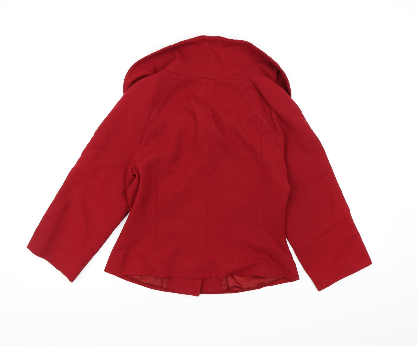 Wallis Womens Red   Pea Coat Coat Size 10