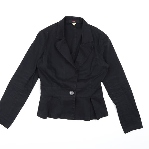Lux Womens Black   Jacket Blazer Size L