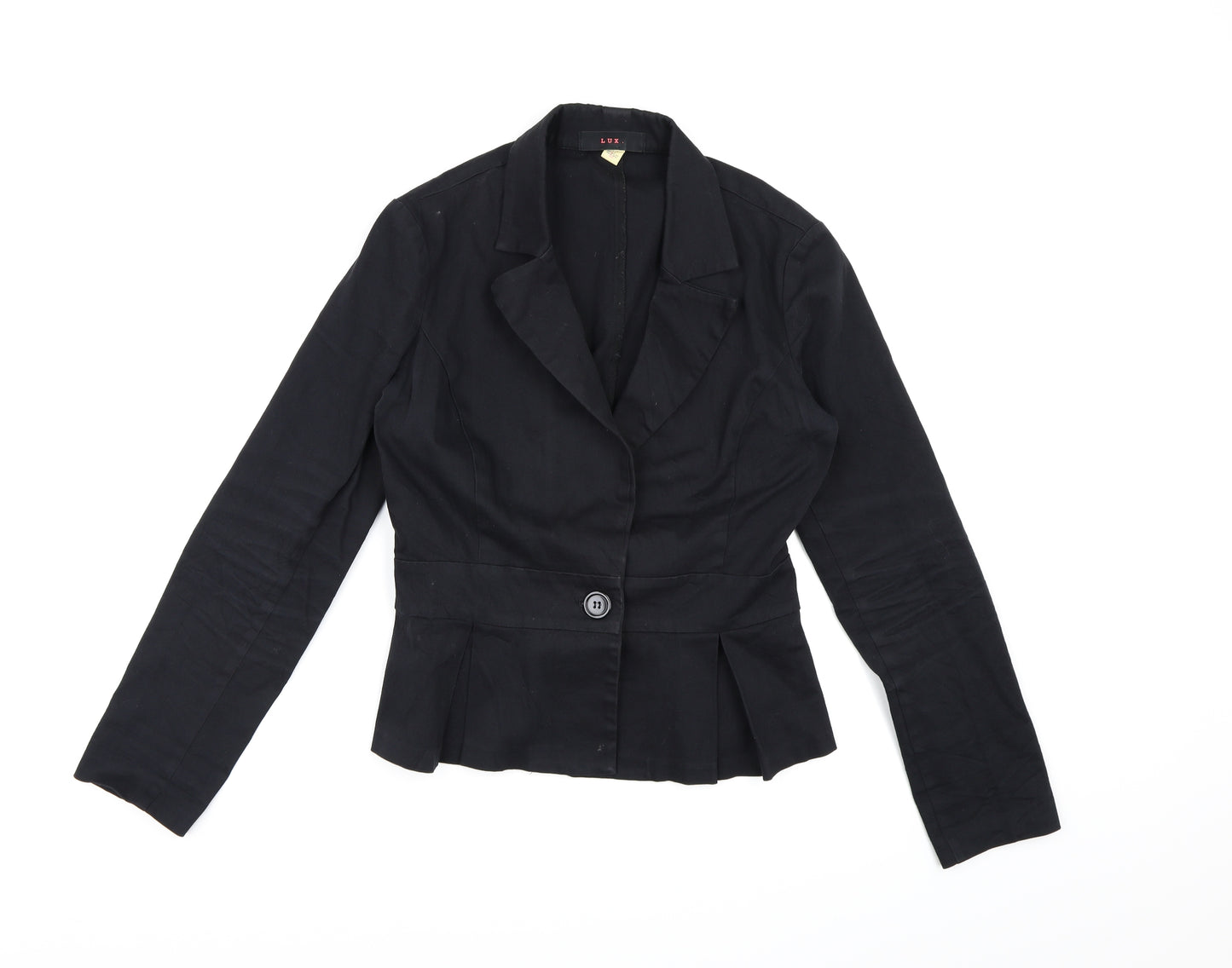 Lux Womens Black   Jacket Blazer Size L