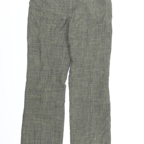 Marks and Spencer Womens Green  Rayon Trousers  Size 12 L30 in