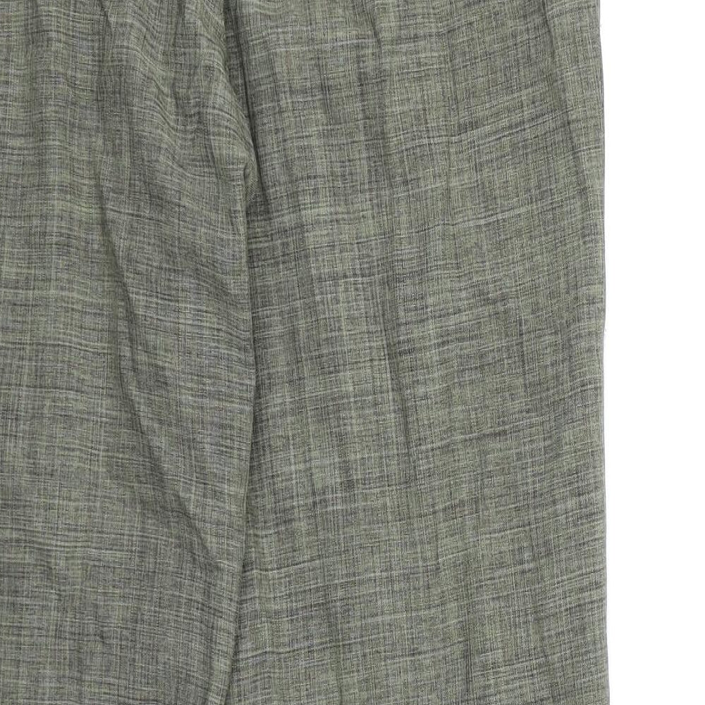 Marks and Spencer Womens Green  Rayon Trousers  Size 12 L30 in