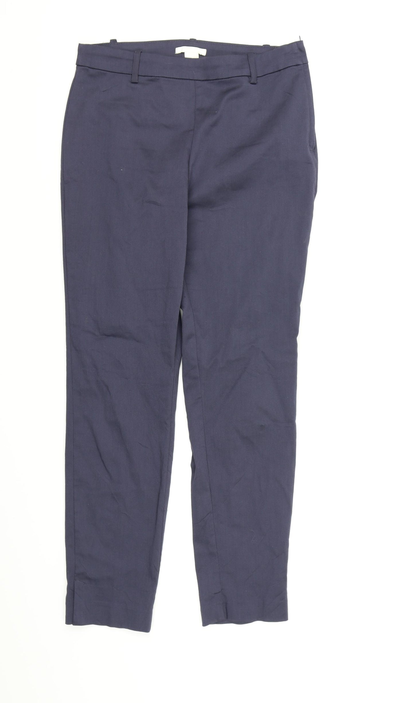 H&M Womens Grey  Rayon Chino Trousers Size 10 L26 in