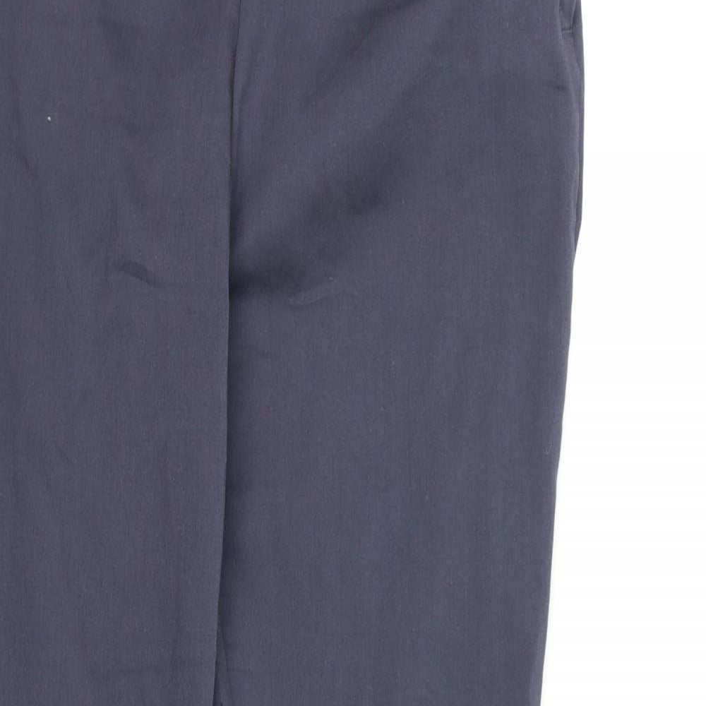 H&M Womens Grey  Rayon Chino Trousers Size 10 L26 in