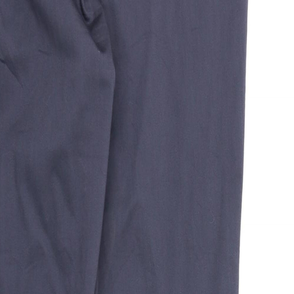 H&M Womens Grey  Rayon Chino Trousers Size 10 L26 in