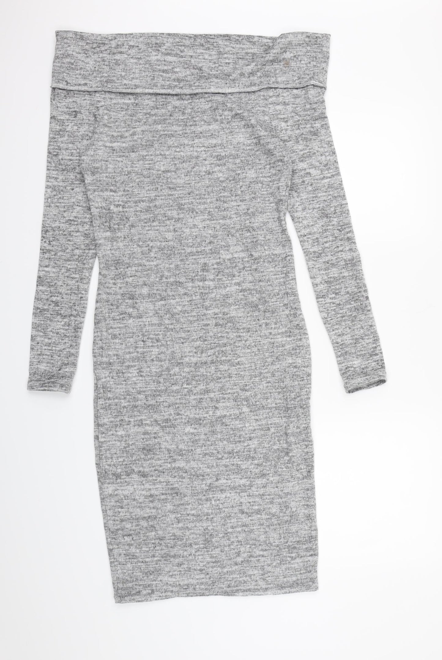 Missguided Womens Grey  Knit Jumper Dress  Size 12