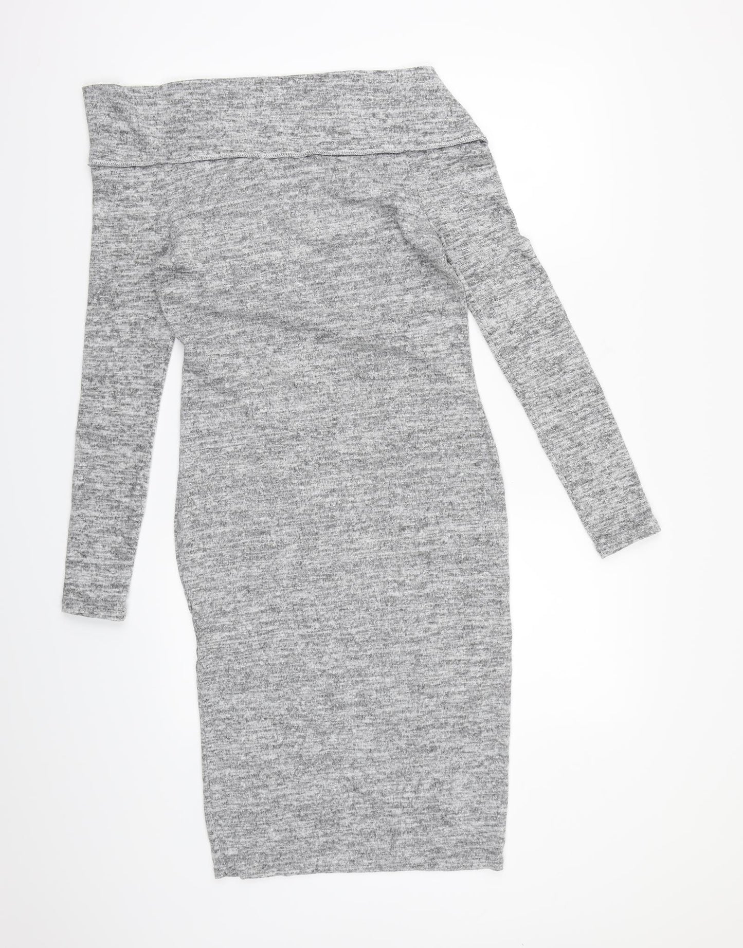 Missguided Womens Grey  Knit Jumper Dress  Size 12