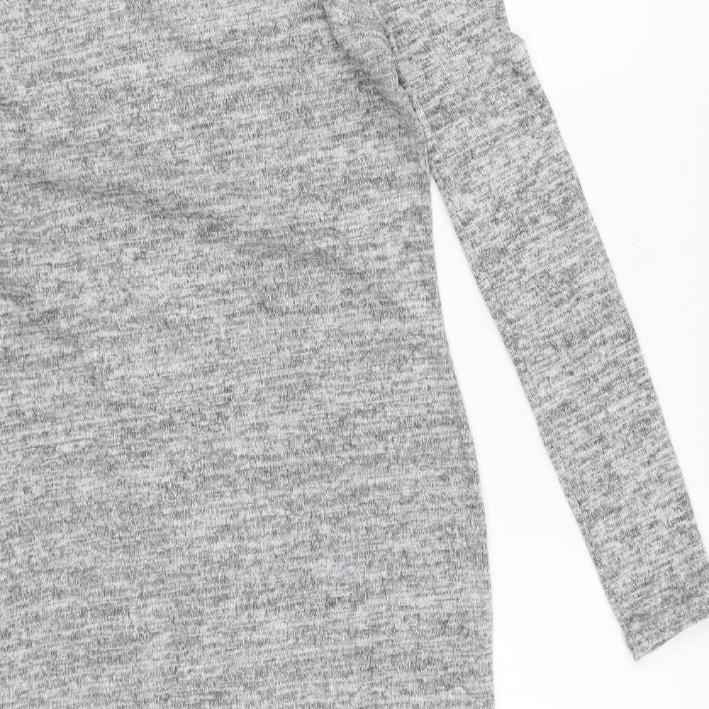 Missguided Womens Grey  Knit Jumper Dress  Size 12