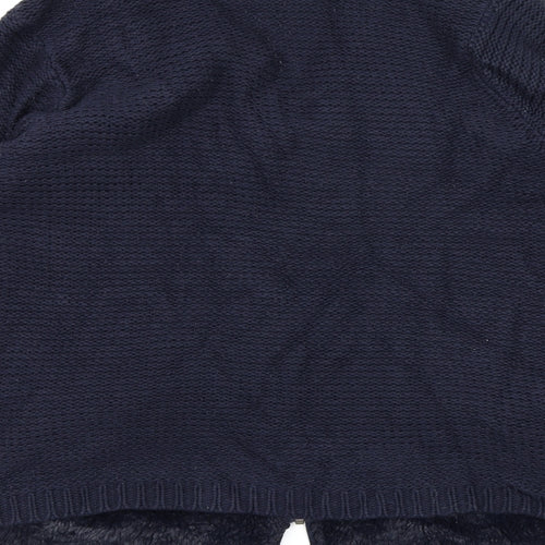 M&Co Womens Blue  Knit Cardigan Jumper Size 16